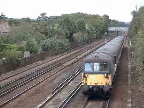 
Fig 1 - From the footbridge facing north