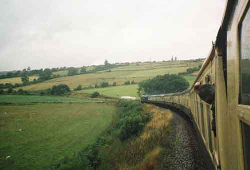 
Fig 3 - Looking north, <i>out of a train passing the location</i>!