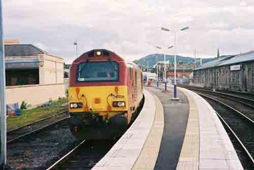 
Fig 4 - Looking into the Station from the Top end of Platform 1